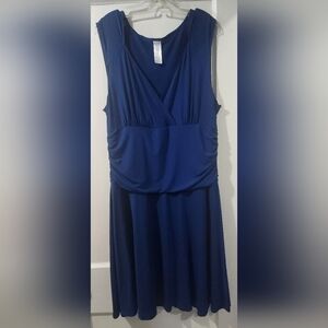 H&M Deep Blue Midi Dress